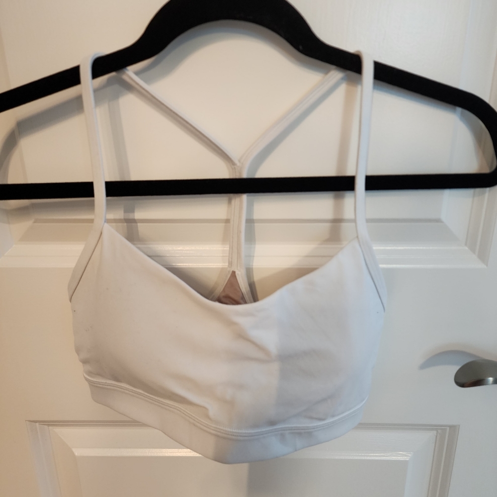 Lululemon White Sports Bra Size 8